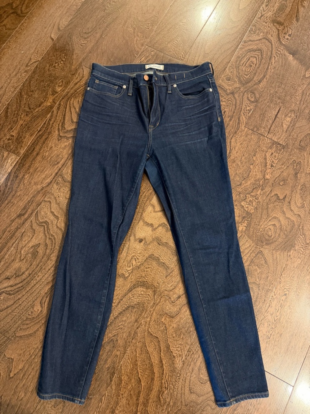 Madewell Dark Blue High Riser Skinny Jeans